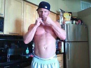 Johnny V Kitchen Muscle Worship Session