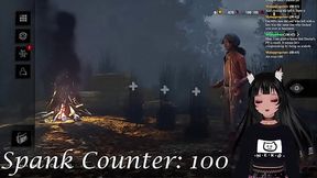 VTuber LewdNeko Plays DBD and Gets Spanked Part 2