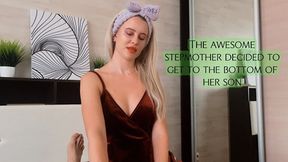 A cheeky stepmother eagerly took her stepson's cock&#x1F346; in her mouth, begged her to fuck