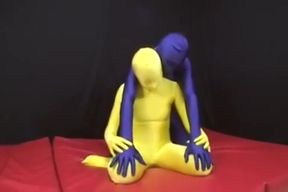 yellow zentai