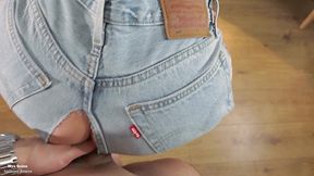 cum snorting - rimming - getting fucked through my ripped levis jeans - piss shower