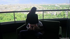 Alice Drake 4K After Party Steamy Balcony Sex in Paris Creampie