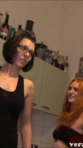 Captivating moment from &quot;Big black cock fucks 2 private german teens threesome home&quot;