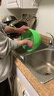 Your husband cleans the big pans without you asking