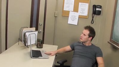 Naughty professor fucks that twink good in this empty classroom