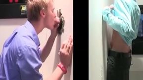 Gloryhole BJ with Sexy gay stud