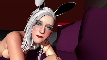 White Bunny Doggy Style.