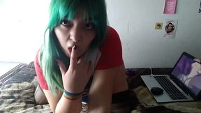otaku se pajea mirando hentai (re pajera jaja)