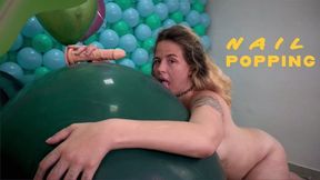 Pandora's Pleasure Dildo Play and Nail Pop