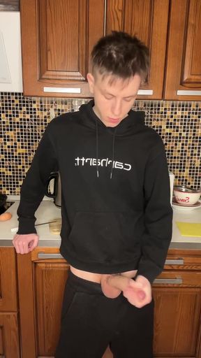 Horny Twink's Big Dick Jerk Session