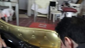 Smell my stinky, sweaty feet, you footless bastard! Cruell Reel'_s Stinky Feet Smelling!