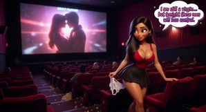 Stepdaughter Becomes the Virgin of the Porn Theater After Illicit Desire for Stepfather (ai Generated)