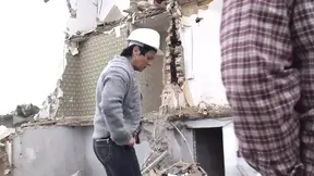 German mature slut gets fucked hard on construction site
