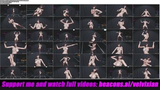 Sexy Nude Dance In Black Stockings (3D HENTAI)