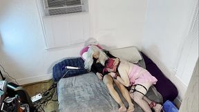 Trans Kelsey Masters Sucking Huge Trans Dick