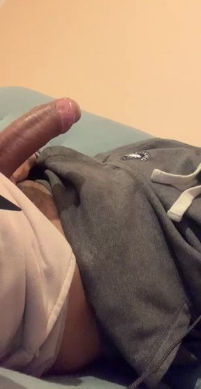 Daddy wanking his big quantum supreme tool, with all passion...