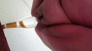 BBWFISTSLUT extreme anal bottle insertion