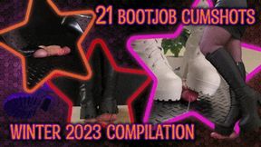 Bootjob 21 Cumshots Compilation! Winter 2023 Special (Edited Version) - Tamystarly - Cock Balls Crush Trample, CBT, Bootjob, Trampling, Shoejob, Stomping