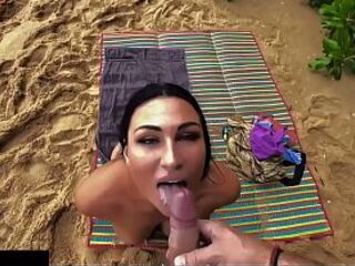 Sex with a stranger on a nudist beach: This babe stripped on the shore and asked me to rub sunscreen on her back—I gave her a oral and banged her doggystyle