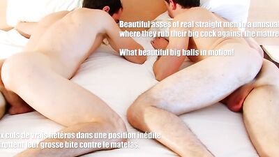 True str8 males get wanked side by side by a guy !