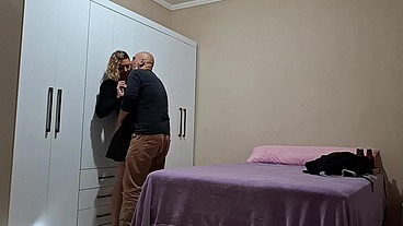 Stepdaughter had to replace her mother who was traveling so her stepfather wouldn't go without sex