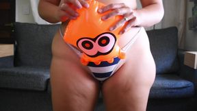 Hips Closeup and Squish Splatoon Inflatable - Bunny Looner