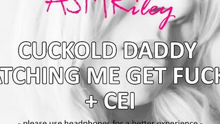 EroticAudio - ASMR Cuckold Daddy watching me got plowed CEI Clean Up