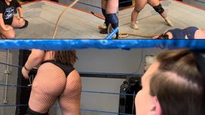 Giantess vs BBW (ass smothers, Stinkface & tug of war)