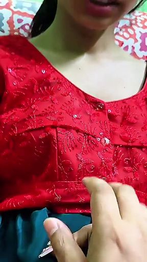 Stunning moment from &quot;Cute Bhabhi showing her pink pussy and fucking with her neighbour&quot;