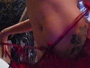 Sexy Uncensored Lingerie Try On Haul with Tattooed MILF OnlyFans Model @nephilaaranea