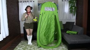 Safari Tour Guide Gets Stuck In A Tent!