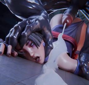 Psylocke X Venom - Face Down Ass Up Railing & Tongue Sucking - Marvel SFM Porn
