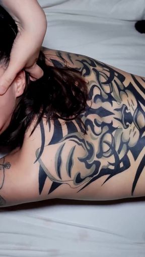 Tattooed Girlfriend Shared with Best Friend! Threesome Knock Knock Club