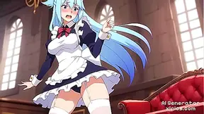 Aqua from KonoSuba Gets Wet & Wild – Steamy Hentai Art Collection Unveiled Now!