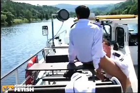 Horny Sailor Gets Deep Anal Fuck From His Colleague on the Boat