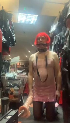 Shopping with My sissy slut