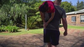 Lift and Carry – Strong Guy & Petite Brunette