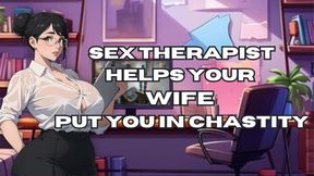 Sex Therapist Helps Your Wife Put You in Chastity & Bondage - Roleplay Audio