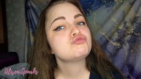 Alison's first lip smelling experience