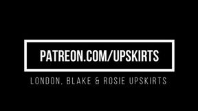 London, Blake and Rosie Upskirts