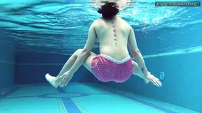 Lady Dee cute shy Czech teen swimming