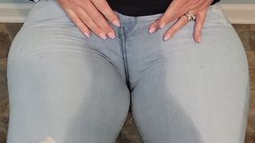 Lexi's wet jeans and rewetting chair dance