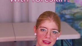 Foreskin Loving Nurse takes Semen Sample