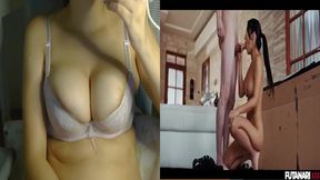 Futanari Surprise Asian Fuckdoll Gets Loaded With Big Dick Cumshot