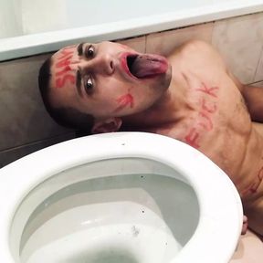 Toilet Licking Toilet Slave Boy