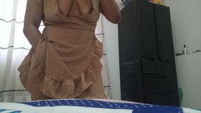 Creamy Pussy! Stepdaughter Touches and Watches TV Porn Movie