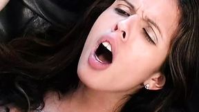 beauty with amazing tits fucks hunk like a pro