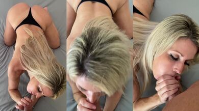 Katy Monica peach delivers raw blowjob cumshot