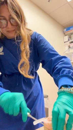 Watch me at the dental office get a patients pour up model of their teeth prepped for making a night guard for them!🧤💦🦷🪥