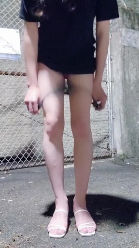 Outdoor Doggy Style Anal Sex.